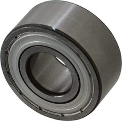 SKF - 17mm Bore Diam, 40mm OD, Double Shield Angular Contact Radial Ball Bearing - 17.5mm Wide, 2 Rows, Round Bore, 8,800 Lb Static Capacity, 14,300 Lb Dynamic Capacity - Industrial Tool & Supply