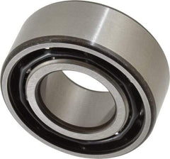 SKF - 25mm Bore Diam, 52mm OD, Open Angular Contact Radial Ball Bearing - 20.6mm Wide, 2 Rows, Round Bore, 14,300 Lb Static Capacity, 20,800 Lb Dynamic Capacity - Industrial Tool & Supply