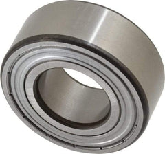 SKF - 25mm Bore Diam, 52mm OD, Double Shield Angular Contact Radial Ball Bearing - 20.6mm Wide, 2 Rows, Round Bore, 14,300 Lb Static Capacity, 20,800 Lb Dynamic Capacity - Industrial Tool & Supply