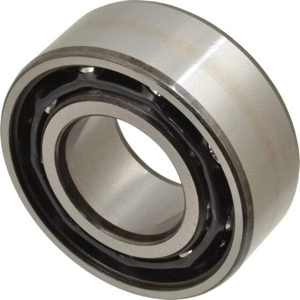 SKF - 30mm Bore Diam, 62mm OD, Open Angular Contact Radial Ball Bearing - 23.8mm Wide, 2 Rows, Round Bore, 20,800 Lb Static Capacity, 28,600 Lb Dynamic Capacity - Industrial Tool & Supply