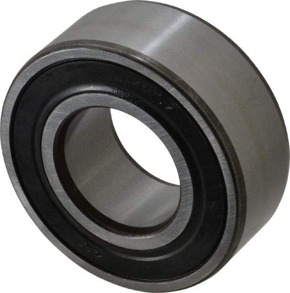 SKF - 30mm Bore Diam, 62mm OD, Double Seal Angular Contact Radial Ball Bearing - 23.8mm Wide, 2 Rows, Round Bore, 20,800 Lb Static Capacity, 28,600 Lb Dynamic Capacity - Industrial Tool & Supply