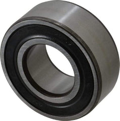 SKF - 30mm Bore Diam, 62mm OD, Double Seal Angular Contact Radial Ball Bearing - 23.8mm Wide, 2 Rows, Round Bore, 20,800 Lb Static Capacity, 28,600 Lb Dynamic Capacity - Industrial Tool & Supply