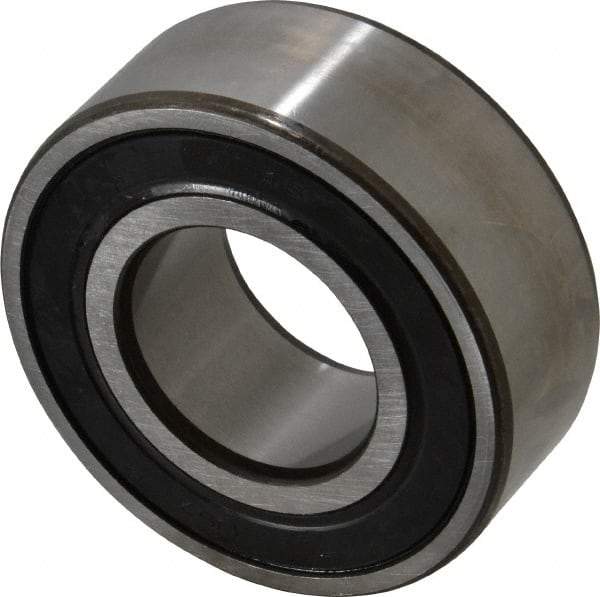 SKF - 35mm Bore Diam, 72mm OD, Double Seal Angular Contact Radial Ball Bearing - 27mm Wide, 2 Rows, Round Bore, 27,500 Lb Static Capacity, 37,700 Lb Dynamic Capacity - Industrial Tool & Supply
