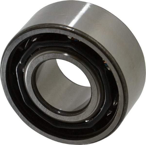 SKF - 35mm Bore Diam, 80mm OD, Open Angular Contact Radial Ball Bearing - 34.9mm Wide, 2 Rows, Round Bore, 35,500 Lb Static Capacity, 49,400 Lb Dynamic Capacity - Industrial Tool & Supply