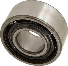 SKF - 35mm Bore Diam, 80mm OD, Open Angular Contact Radial Ball Bearing - 34.9mm Wide, 2 Rows, Round Bore, 35,500 Lb Static Capacity, 49,400 Lb Dynamic Capacity - Industrial Tool & Supply