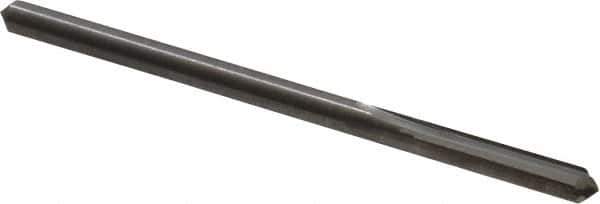 Hertel - 0.1275" Solid Carbide 4 Flute Chucking Reamer - Straight Flute, 0.1275" Straight Shank, 5/8" Flute Length, 2-1/4" OAL - Industrial Tool & Supply