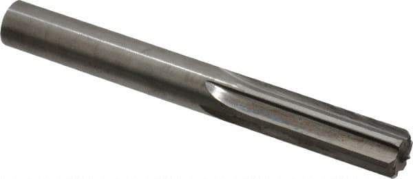 Hertel - 0.445" Solid Carbide 6 Flute Chucking Reamer - Straight Flute, 0.445" Straight Shank, 1-3/8" Flute Length, 4" OAL - Industrial Tool & Supply