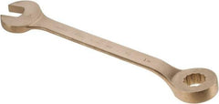 Ampco - 1-3/4" 12 Point Offset Combination Wrench - 15° Offset Angle, 22-3/4" OAL, Aluminum Bronze, Plain Finish - Industrial Tool & Supply