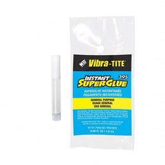 Vibra-Tite - 1.8 mL Tube, General Purpose, Clear Instant Adhesive - Industrial Tool & Supply