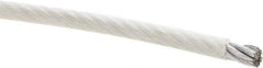 Value Collection - 7/16" x 3/8" Diam, Aircraft Cable - 14,400 Lb Breaking Strength, 7 x 19 Strand Core, Nylon Coating - Industrial Tool & Supply