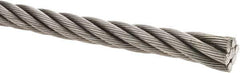 Value Collection - 5/8" Diam, Steel Wire Rope - 30,000 Lb Breaking Strength, 6 x 19 IWRC - Industrial Tool & Supply