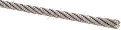 Value Collection - 3/8" Diam, Steel Wire Rope - 11,800 Lb Breaking Strength, 6 x 19 IWRC - Industrial Tool & Supply