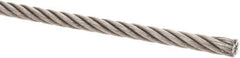 Value Collection - 5/16" Diam, Steel Wire Rope - 7,660 Lb Breaking Strength, 6 x 19 IWRC - Industrial Tool & Supply