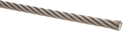 Value Collection - 3/8" Diam, Steel Wire Rope - 10,980 Lb Breaking Strength, 6 x 37 IWRC - Industrial Tool & Supply