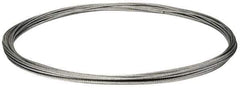 Value Collection - 3/16" Diam, Galvanized Steel Wire Rope - 4,200 Lb Breaking Strength, 7 x 19 Strand Core - Industrial Tool & Supply