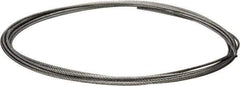 Value Collection - 1/4" Diam, Galvanized Steel Wire Rope - 7,000 Lb Breaking Strength, 7 x 19 Strand Core - Industrial Tool & Supply