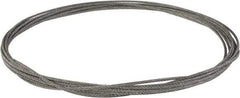 Value Collection - 1/4" Diam, Aircraft Cable - 6,100 Lb Breaking Strength, 7 x 7 Strand Core - Industrial Tool & Supply