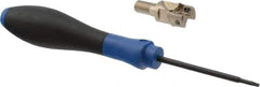 Seco - 5/8" Cut Diam, 0.157" Max Depth of Cut, 0.906" OAL, Indexable Square Shoulder End Mill - XOEX, XOMX Inserts, M8 Modular Connection, 90° Lead Angle, Through Coolant, Series Turbo 10 - Industrial Tool & Supply