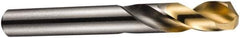 DORMER - 10.3mm 135° Spiral Flute High Speed Steel Screw Machine Drill Bit - Bright Finish, Right Hand Cut, 43mm Flute Length, 89mm OAL, Split Point, Straight Shank - Industrial Tool & Supply