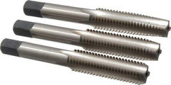 Cleveland - M12x1.75, 4 Flute, Bottoming, Plug & Taper, Bright Finish, High Speed Steel Tap Set - Right Hand Cut, 1.66" Thread Length, Series 1004 - Industrial Tool & Supply