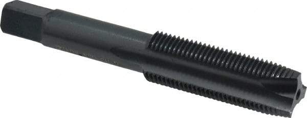 Cleveland - 5/8-18, 3 Flute, Oxide Finish, High Speed Steel Spiral Point Tap - Plug Chamfer, Right Hand Thread, 2B Class of Fit, Series 1011BO - Exact Industrial Supply