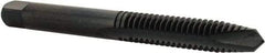 Cleveland - 1/4-20, 2 Flute, Oxide Finish, High Speed Steel Spiral Point Tap - Plug Chamfer, Right Hand Thread, 2B Class of Fit, Series 1011BO - Exact Industrial Supply