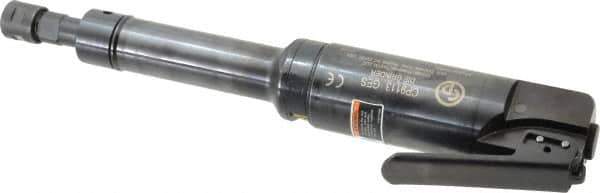 Chicago Pneumatic - 1/4" Collet, Straight Handle, Straight Air Die Grinder - 25,000 RPM, Side Exhaust, 31.79 CFM, 1 hp, 6.21 bar, 1/4" Inlet - Industrial Tool & Supply