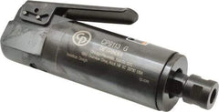 Chicago Pneumatic - 1/4" Collet, Straight Handle, Straight Air Die Grinder - 25,000 RPM, Front Exhaust, 31.79 CFM, 1 hp, 6.21 bar, 1/4" Inlet - Industrial Tool & Supply