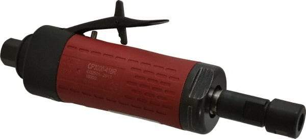 Chicago Pneumatic - 1/4" Collet, Straight Handle, Straight Air Die Grinder - 18,000 RPM, Rear Exhaust, 21.19 CFM, 0.5 hp, 6.21 bar, 1/4 NPT - Industrial Tool & Supply