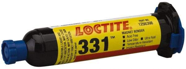 Loctite - 25 mL Cartridge Two Part Acrylic Adhesive - 0.33 min Working Time, 3,100 psi Shear Strength, Series 331 - Industrial Tool & Supply