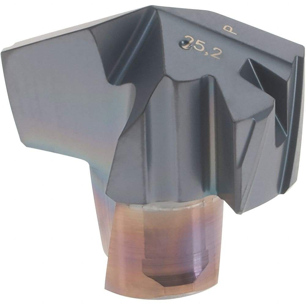 Iscar - Series ICP-2M, 0.992" Diam Grade IC908 140° Replaceable Drill Tip - Carbide, TiAlN Finish, 25 Seat Size, Through Coolant - Industrial Tool & Supply
