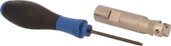 Seco - 7/8" Cut Diam, 0.433" Max Depth of Cut, 3/4" Shank Diam, 3.38" OAL, Indexable Square Shoulder End Mill - XO.X 1204 Inserts, Weldon Shank, 90° Lead Angle, Through Coolant, Series Super Turbo - Industrial Tool & Supply