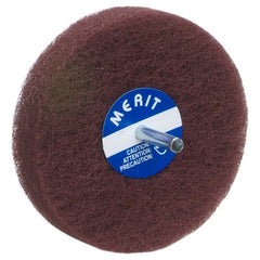 4″ × 1/2″ with 1/4″ Spindle Non-Woven Spindle - Mounted Disc Fine Grit Aluminum Oxide - Industrial Tool & Supply
