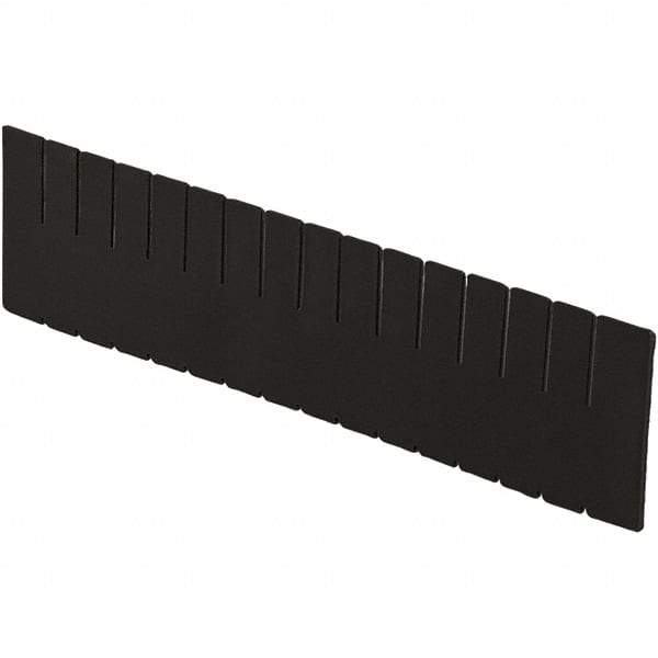 LEWISBins+ - 20-1/4" High, Black Bin Divider - Use with DC3120, Long Side Measures 11.3" Tall - Industrial Tool & Supply