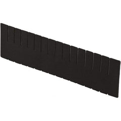 LEWISBins+ - 20-1/4" High, Black Bin Divider - Use with DC3120, Long Side Measures 11.3" Tall - Industrial Tool & Supply