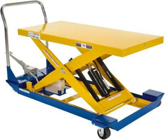 Vestil - 1,500 Lb Capacity Manual Scissor Lift - 9" to 42-1/2" Lift Height, 48" Platform Length x 24" Platform Width - Industrial Tool & Supply