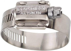 IDEAL TRIDON - SAE Size 462, 3-3/4 to 4-5/8" Diam, Stainless Steel High Torque Worm Drive Clamp - 5/8" Wide, Material Grade 304, Series 60 - Industrial Tool & Supply