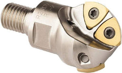 Seco - 24.99mm Cut Diam, 14mm Max Depth of Cut, Indexable Ball Nose End Mill - 40.01mm Head Length, M12 Modular Connection, R218.19 Toolholder, 218.19 125 Insert - Industrial Tool & Supply