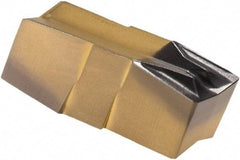 Iscar - 486030GIF Grade IC8250, 4.86mm Cutting Width Carbide Grooving Insert - 13mm Max Depth of Cut, Neutral, 0.3mm Corner Radius, TiCN/Al2O3/TiN Finish - Industrial Tool & Supply