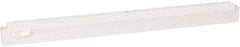 Vikan - 20" Rubber Blade Squeegee Refill - Double Edge, White, Plastic Holder - Industrial Tool & Supply
