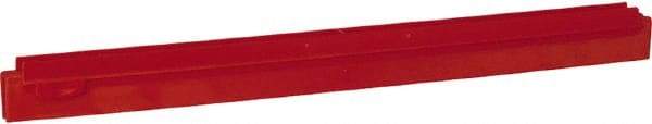 Vikan - 20" Rubber Blade Squeegee Refill - Double Edge, Red, Plastic Holder - Industrial Tool & Supply
