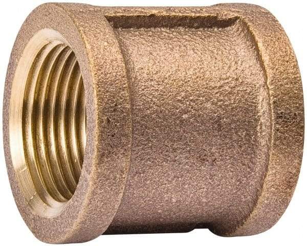Value Collection - Class 125, 1" Internal Pipe, Red Brass Coupling - MPT - Industrial Tool & Supply