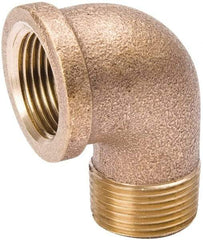 Value Collection - Class 125, 3/4" Internal Pipe, Red Brass 90° Street Elbow - MPT - Industrial Tool & Supply