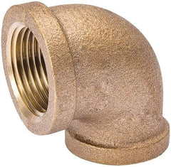 Value Collection - Class 125, 1 x 3/4" Internal Pipe, Red Brass 90° Elbow - MPT - Industrial Tool & Supply