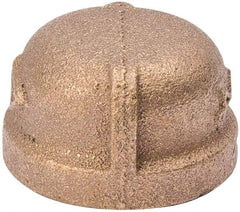 Value Collection - Class 125, 3/8" Internal Pipe, Red Brass End Cap - MPT - Industrial Tool & Supply