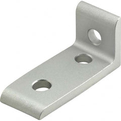 80/20 Inc. - 1" Wide x 2" High x 7/8" Long Open Shelving Corner L-Bracket - Industrial Tool & Supply