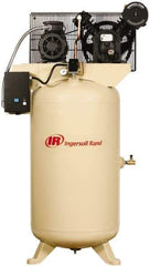 Ingersoll-Rand - 5 hp, 80 Gal Stationary Electric Vertical Air Compressor - Three Phase, 175 Max psi, 14 CFM, 230 Volt - Industrial Tool & Supply
