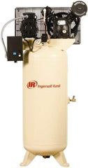Ingersoll-Rand - 5 hp, 60 Gal Stationary Electric Vertical Air Compressor - Three Phase, 175 Max psi, 14 CFM, 230 Volt - Industrial Tool & Supply