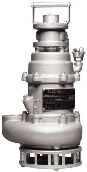 SandPIPER - 1/2" NPT, Submersible, Air Operated Diaphragm Pump - Aluminum Housing - Industrial Tool & Supply