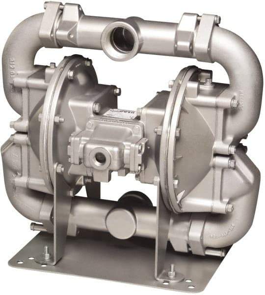 SandPIPER - Air Operated Diaphragm Pump - Buna Diaphragm, Aluminum Housing - Industrial Tool & Supply